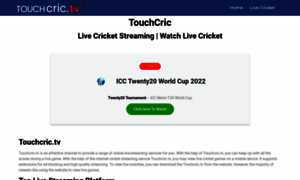 Touchcric.tv thumbnail