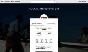 Touchinternational.give.asia thumbnail