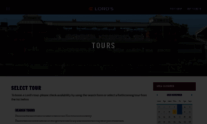 Tours.lords.org thumbnail