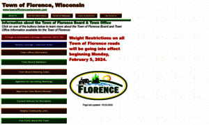 Townofflorencewisconsin.com thumbnail