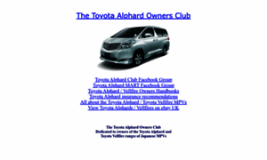 Toyotaalphardclub.co.uk thumbnail