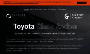 Toyotaclassaction.com.au thumbnail