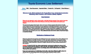 Toyotaelsettlement.com thumbnail