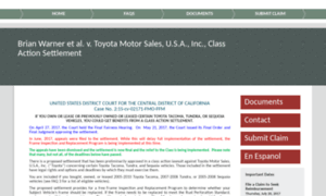 Toyotaframesettlement.com thumbnail