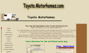 Toyotamotorhomes.com thumbnail