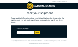 Tracking.naturalstacks.com thumbnail