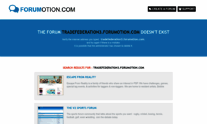 Tradefederation3.forumotion.com thumbnail