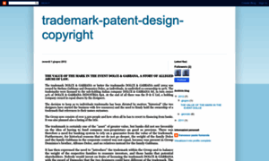 Trademark-patent-design-copyright.blogspot.com.tr thumbnail