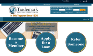 Trademarkfcu.nssecurebanking.org thumbnail