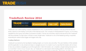 Traderushreview2014.com thumbnail