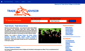 Tradeschooladvisor.com thumbnail