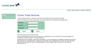 Tradeservices.lloydsbank.com thumbnail