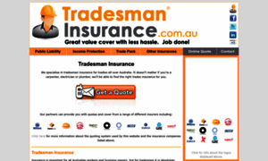 Tradesmaninsurance.com.au thumbnail