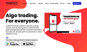 Tradetron.tech thumbnail