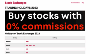 Trading-holidays.com thumbnail