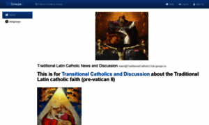 Traditionalcatholicclub.groups.io thumbnail