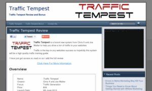 Traffictempest.co thumbnail