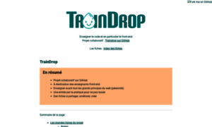 Traindrop.github.io thumbnail