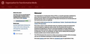 Transformativeworks.org thumbnail