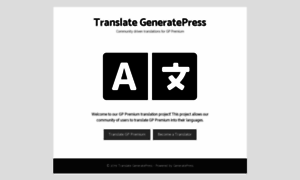 Translate.generatepress.com thumbnail