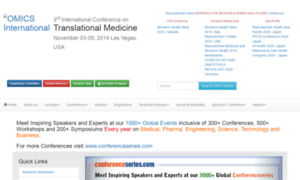 Translationalmedicine2014.conferenceseries.net thumbnail