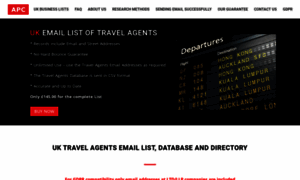 Travelagentsemaillist.com thumbnail