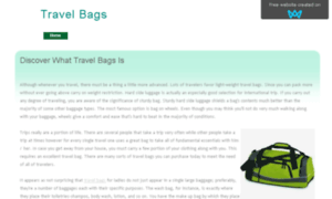Travelbags.sitew.org thumbnail