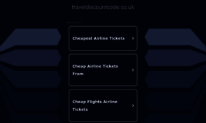 Traveldiscountcode.co.uk thumbnail