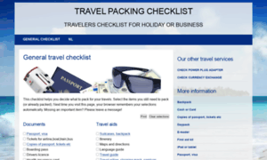 Travelers-checklist.com thumbnail