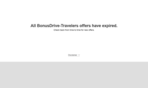 Travelers.bonusdrive.com thumbnail