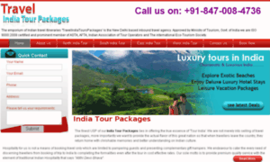 Travelindiatourspackages.com thumbnail
