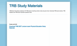 Trbstudymaterials.blogspot.in thumbnail