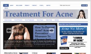 Treatmentforacne.org.uk thumbnail