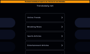 Trendsdaily.net thumbnail