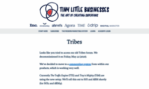 Tribes.tinylittlebusinesses.com thumbnail