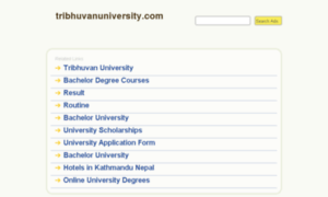 Tribhuvanuniversity.com thumbnail