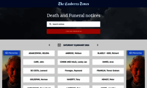 Tributes.canberratimes.com.au thumbnail