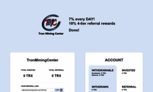 Tronminingcenter.com thumbnail