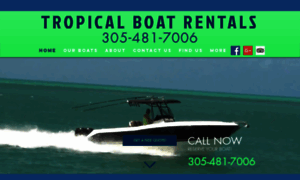 Tropicalboatrentals.com thumbnail