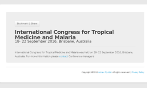 Tropicalmedicine2016.com thumbnail