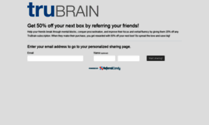 Trubrain.referralcandy.com thumbnail