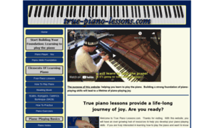 True-piano-lessons.com thumbnail