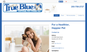 Truebluenaturalpetfood.ca thumbnail