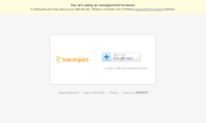 Trueimpact.harvestapp.com thumbnail