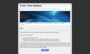 Truth-that-matters.com thumbnail