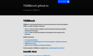 Tsdbbench.github.io thumbnail