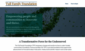 Tullfamilyfoundation.com thumbnail