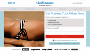 Tummytucks.cliniccompare.co.uk thumbnail