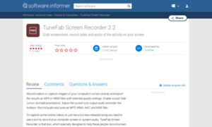 Tunefab-screen-recorder.software.informer.com thumbnail