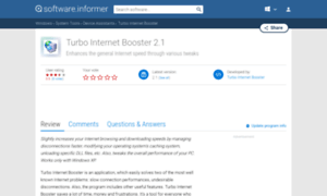 Turbo-internet-booster.software.informer.com thumbnail